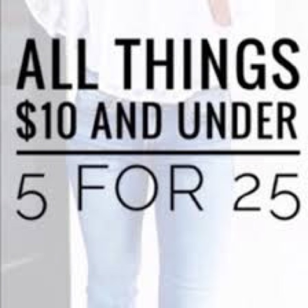 5 for $25!